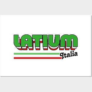 Latium // Italia Typography Region Design Posters and Art